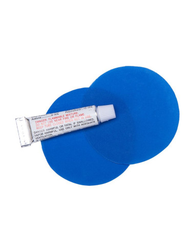 Mata samopompująca z poduszką nils camp nc4001 niebieska - 3.8 cm