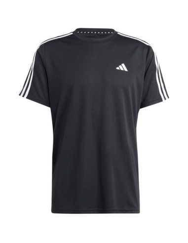 Koszulka męska adidas train essentials 3-stripes training tee czarna ib8150