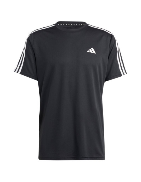 Koszulka męska adidas train essentials 3-stripes training tee czarna ib8150