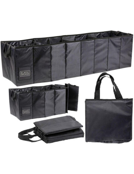 Organizer schowek 4 komory składany 110x30x30cm black + decker