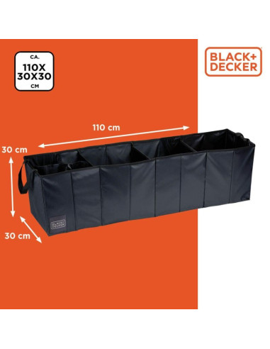 Organizer schowek 4 komory składany 110x30x30cm black + decker