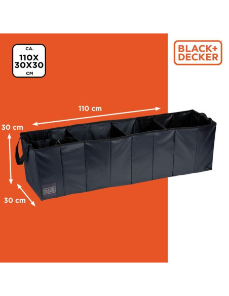 Organizer schowek 4 komory składany 110x30x30cm black + decker