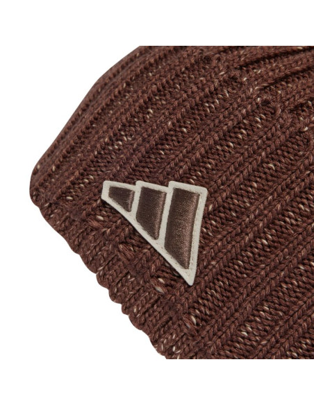 Czapka adidas melange brązowa jy3170