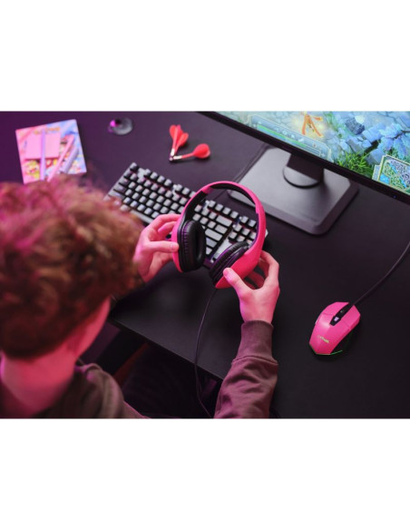 Słuchawki trust gxt415p zirox headset - pink 24992