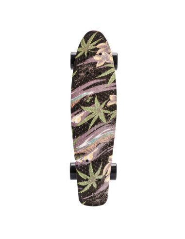 Deskorolka meteor flowers black 22606