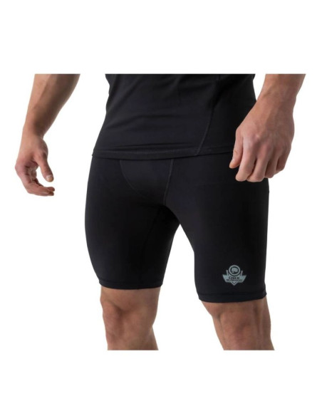 Spodenki kompresyjne mma (obcisłe)  vale tudo czarne cs - s
