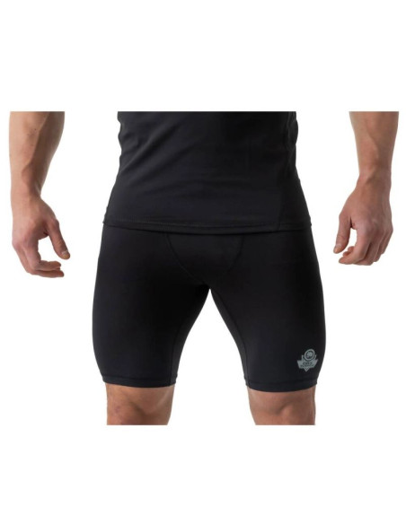 Spodenki kompresyjne mma (obcisłe)  vale tudo czarne cs - s