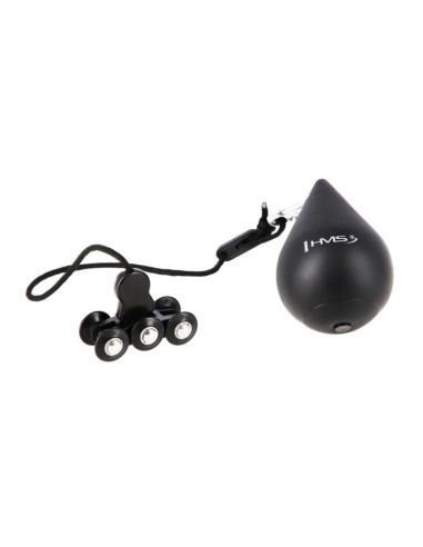 Hula hop plus size hms hhw12 z wypustkami i obciążnikiem czarny