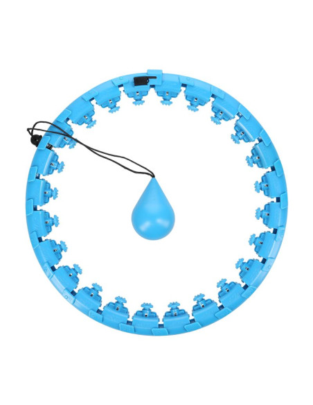 Fh01 blue hula hop z obciążnikiem