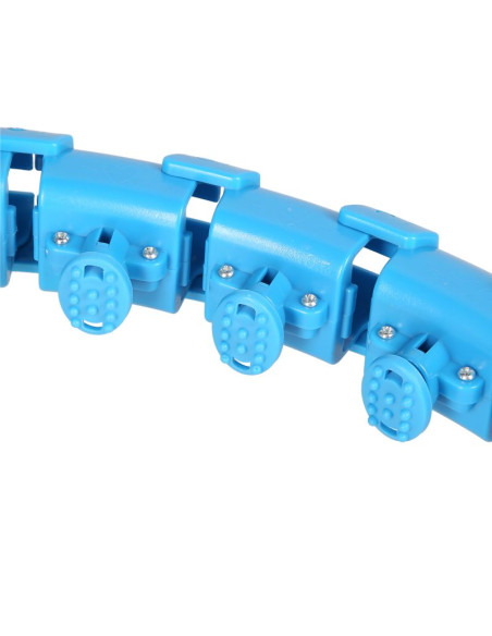 Fh01 blue hula hop z obciążnikiem