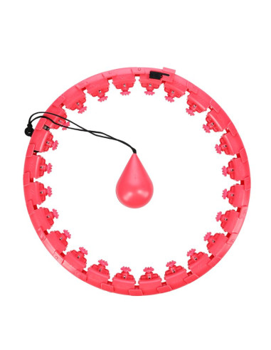 Fh01 red hula hop z obciążnikiem