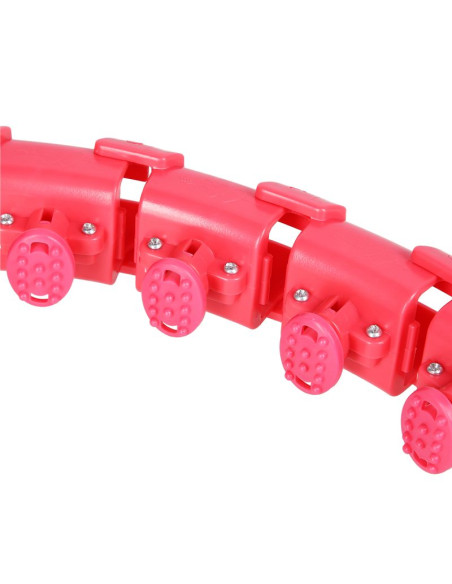 Fh01 red hula hop z obciążnikiem