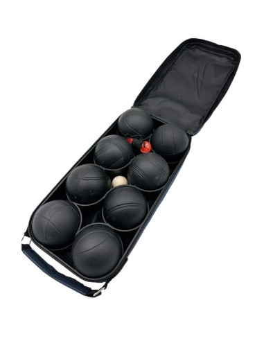 Kule do gry 8 szt- boule petanque czarne pokrowiec enero pro