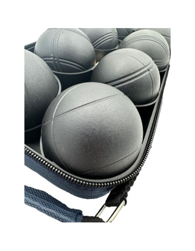 Kule do gry 8 szt- boule petanque czarne pokrowiec enero pro