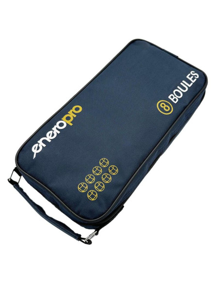 Kule do gry 8 szt- boule petanque czarne pokrowiec enero pro