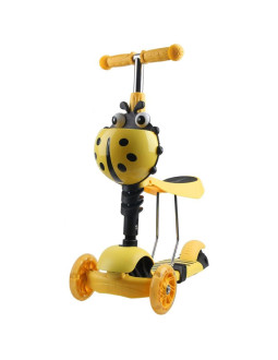 Hulajnoga balansowa jeździk 3w1 enero biedronka żółta