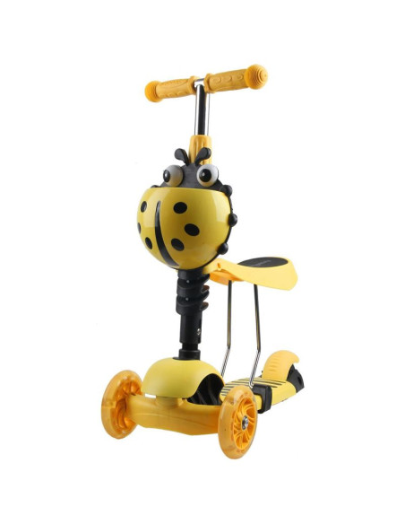 Hulajnoga balansowa jeździk 3w1 enero biedronka żółta
