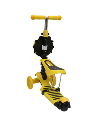 Hulajnoga balansowa jeździk 3w1 enero biedronka żółta