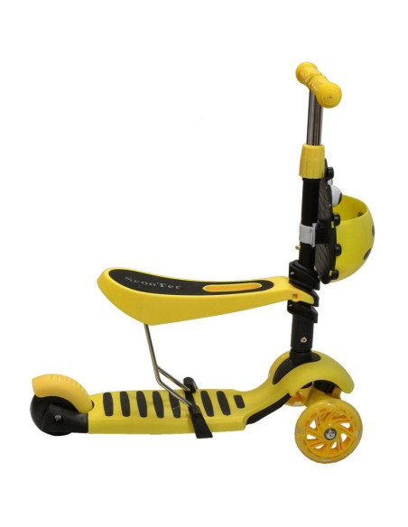 Hulajnoga balansowa jeździk 3w1 enero biedronka żółta