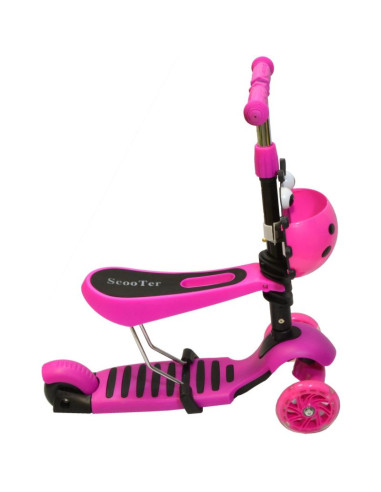 Hulajnoga balansowa jeździk 3w1 enero biedronka różowa