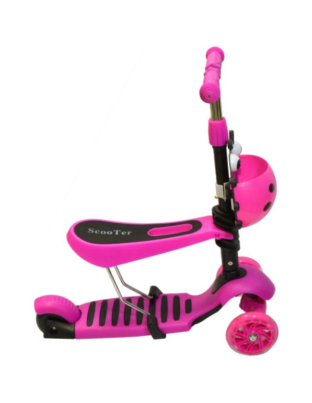 Hulajnoga balansowa jeździk 3w1 enero biedronka różowa