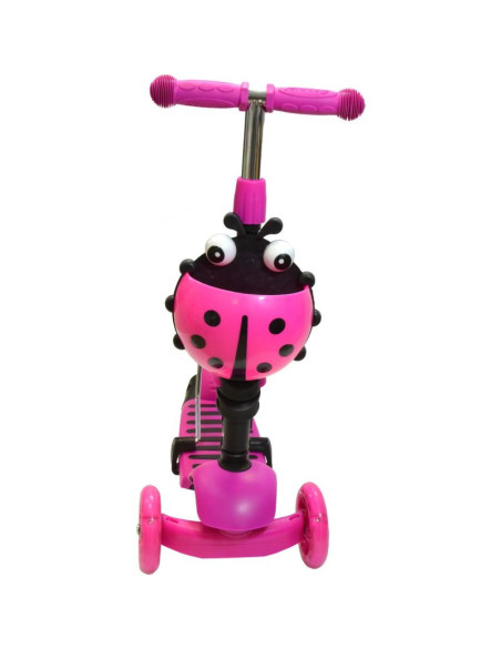Hulajnoga balansowa jeździk 3w1 enero biedronka różowa