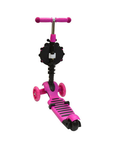 Hulajnoga balansowa jeździk 3w1 enero biedronka różowa