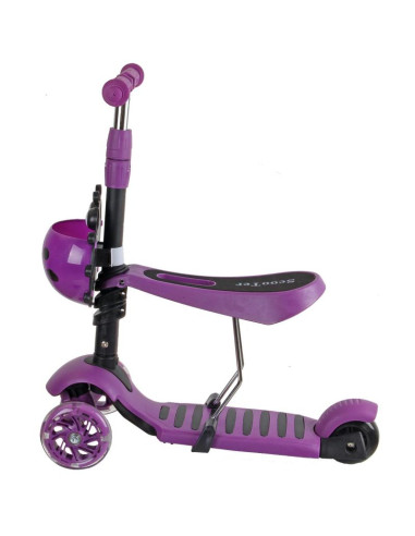 Hulajnoga balansowa jeździk 3w1 enero biedronka fioletowa