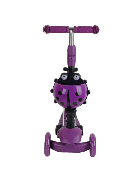 Hulajnoga balansowa jeździk 3w1 enero biedronka fioletowa