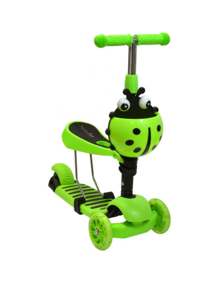 Hulajnoga balansowa jeździk 3w1 enero biedronka zielona