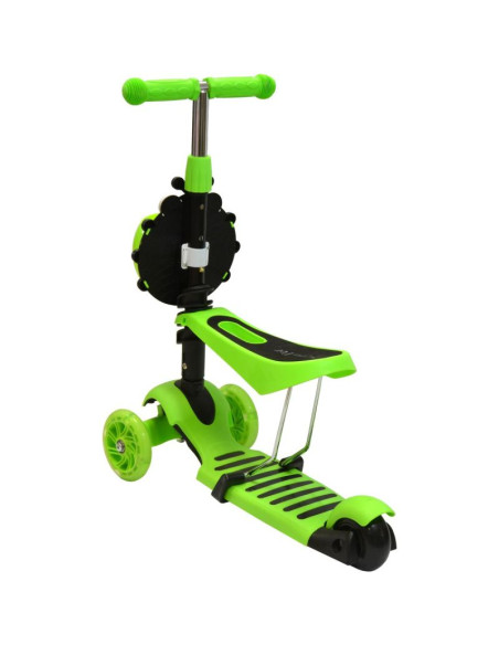Hulajnoga balansowa jeździk 3w1 enero biedronka zielona