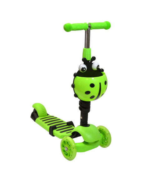 Hulajnoga balansowa jeździk 3w1 enero biedronka zielona