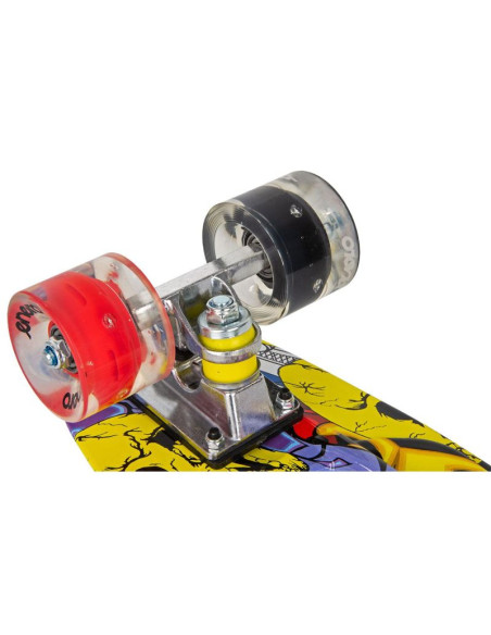 Deskorolka plastikowa 22 cale enero graffiti led 1030869