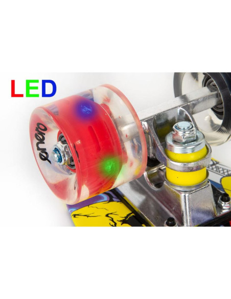 Deskorolka plastikowa 22 cale enero graffiti led 1030869