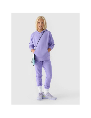 Bluza dresowa nierozpinana z kapturem dziewczęca 4f junior 4fjwmm00tswsf1316-32s