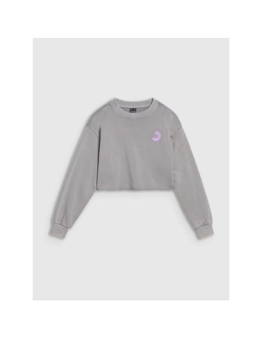 Bluza dresowa nierozpinana bez kaptura dziewczęca 4f 4fjwss25tswsf1504-25s