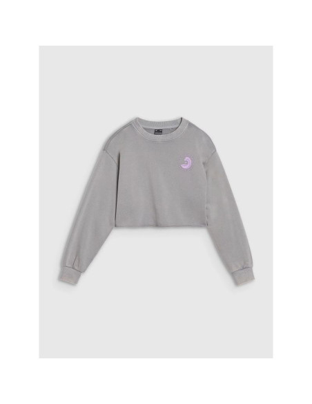 Bluza dresowa nierozpinana bez kaptura dziewczęca 4f 4fjwss25tswsf1504-25s