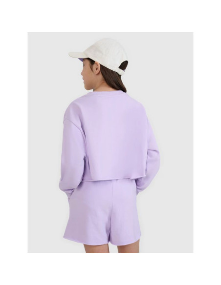 Bluza dresowa nierozpinana bez kaptura dziewczęca 4f 4fjwss25tswsf1504-52s