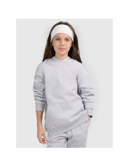Bluza dresowa nierozpinana z kapturem dziewczęca 4f 4fjwmm00tswsf1862-25m