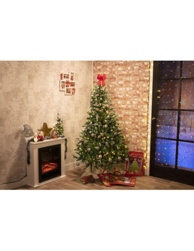 Zestaw 100 bombek srebrny