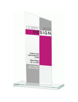 Trofeum szklanie z nadrukiem kolorowym luxorjet