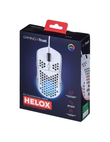 Mysz gamingowa trust gxt928w helox biała (25389)