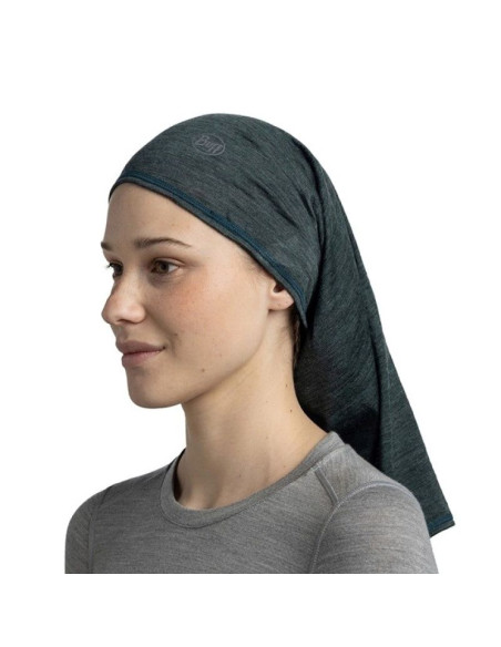 Bandana buff merino lightweight multistripes forest