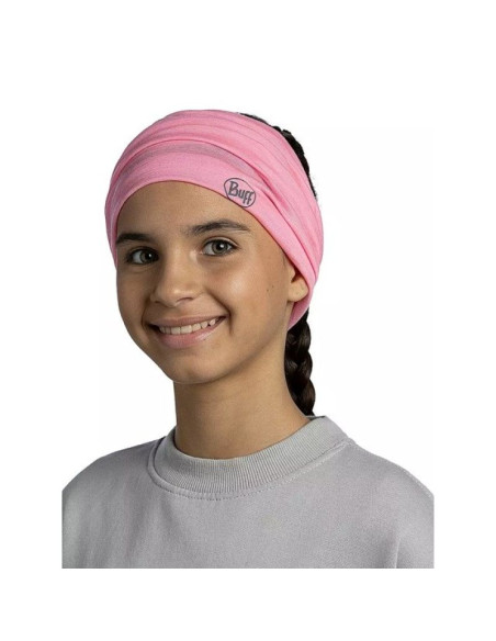 Bandana dziecięca buff merino lightweight solid rose pink