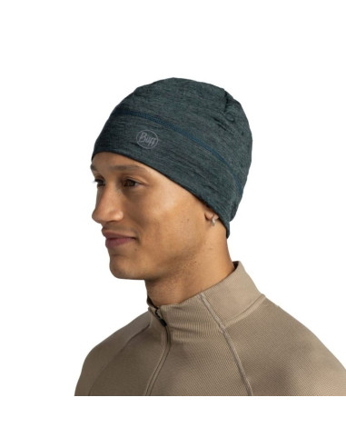 Czapka buff merino lightweight beanie multistripes forest