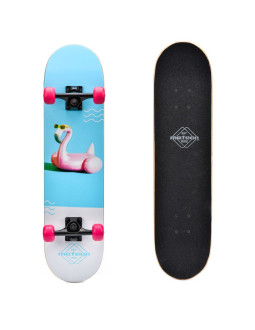 Deskorolka meteor drewniana flamingo