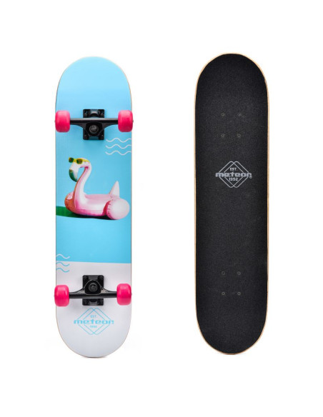 Deskorolka meteor drewniana flamingo