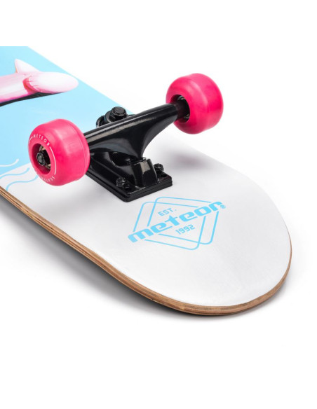 Deskorolka meteor drewniana flamingo