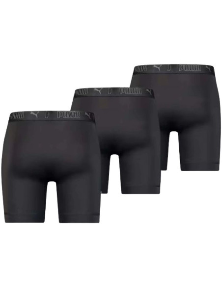 Puma bokserki majtki męskie long 3-pack czarne wygodne