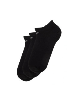 Emporio armani skarpety stopki calza bawełna czarne wygodne 3-pack 2